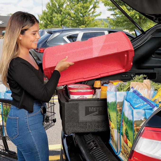 Metro Mightylite ML180XL Top Load Insulated Food Carrier - Professional-Grade Multipurpose Pan Carrier, Insulated Cooler and Food Warmer with Extra Capacity Lid - 45 qt or 5 Pan Capacity