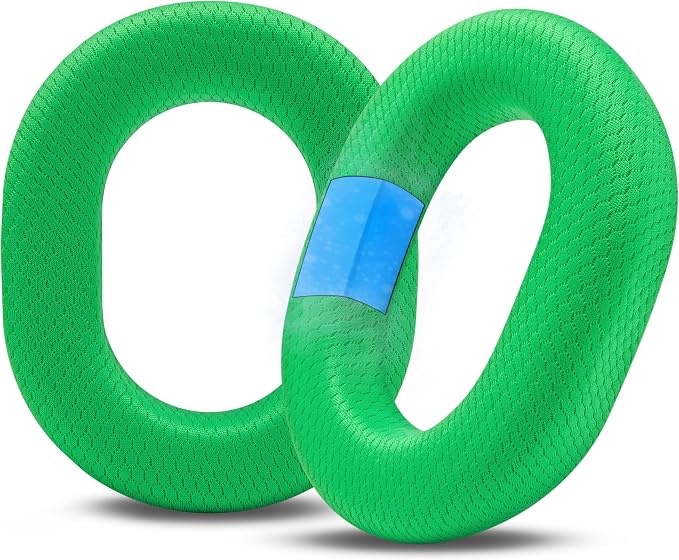 WC Freeze Blackshark V3 Pro – Cooling Gel Earpads Compatible with Razer BlackShark V3 Pro by Wicked Cushions | Enhanced Comfort, Cooling Gel Technology, Extra Thick | Neon Green