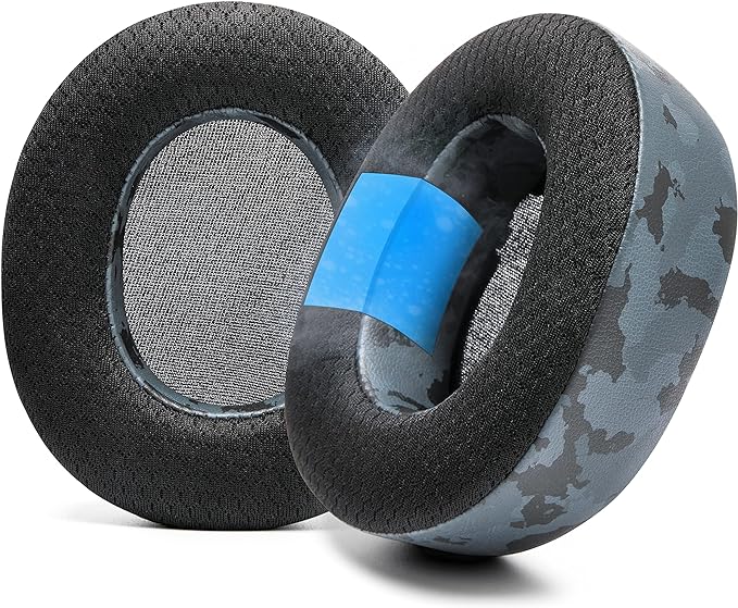 WC Freeze Nova Pro Wireless - Cooling Gel Earpads for Arctis Nova Pro Wireless, Nova Elite & Nova Pro Omni (Doesn’t Fit Other Models), by Wicked Cushions, Extra Thick & Comfortable | Black Camo