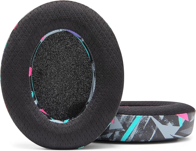 WC Freeze HD6XX - Cooling Gel Earpads for Sennheiser HD6XX, HD58X, HD600, HD650, HD660S, HD660S2, HD580, HD565 & More, Made by Wicked Cushions | Extra Comfortable and Cool | 90's Black