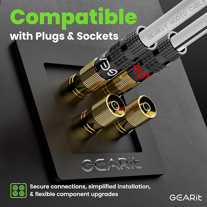 GearIT 18AWG Speaker Wire, Pro Series 18 Gauge Speaker Wire Cable (500 Feet / 152 Meters) Great Use for Home Theater Speakers and Car Speakers, White