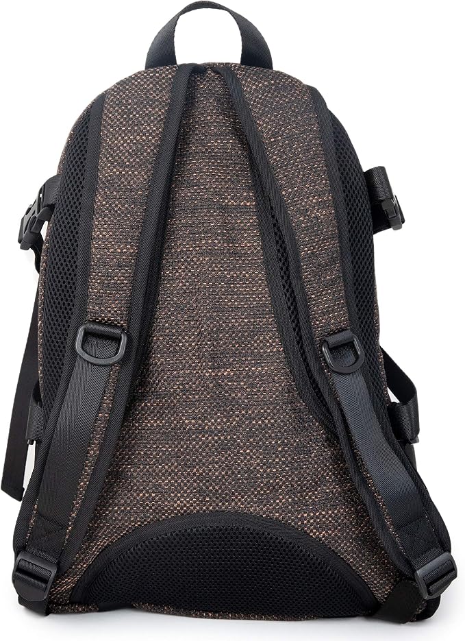DIME BAGS Backpack For Travel & School, Durable Hempster Material, 9 Storage Compartments & 2 Side Bottle Pockets, Fits 17” Laptop, Adjustable Padded Straps, Hidden Internal Pocket (Earth)