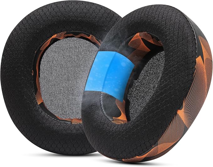 WC Freeze Nova Pro Wireless - Cooling Gel Earpads for Arctis Nova Pro Wireless, Nova Elite & Nova Pro Omni (Doesn’t Fit Other Models), by Wicked Cushions, Extra Thick & Comfortable | Kinetic Wave
