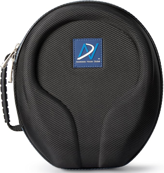 AHG Accessory House Global carrying case compatible with Sennheiser HD 650 HD 660S HD 660S2 HD600 Massdrop X HD 6XX HD58X Jubilee HD580 and HD565 headphones. Ultimate protection/Easy transport