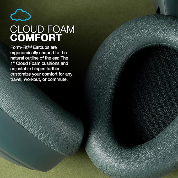 JLab, JBuds Lux ANC, Over Ear Headphones, Active Noise Cancelling, Bluetooth, Spatial Audio, Sage