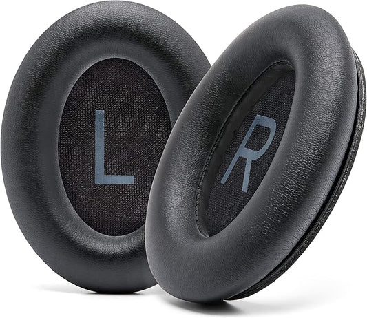 WC PadZ QC45 - Earpads for Bose QuietComfort 45 / QuietComfort Se/QuietComfort Wireless, Made by Wicked Cushions | Extra Thick Cushion | Premium Durable Stitching | Black