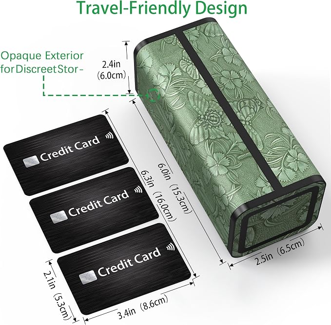 Pill Organizer 7 Day AM PM, Discreet 2 Times a Day Weekly Pill Box with Double Protection Shell, Large Capacity Portable Vitamin Case for Travel Meds & Medicine Organizer (Forest Green)