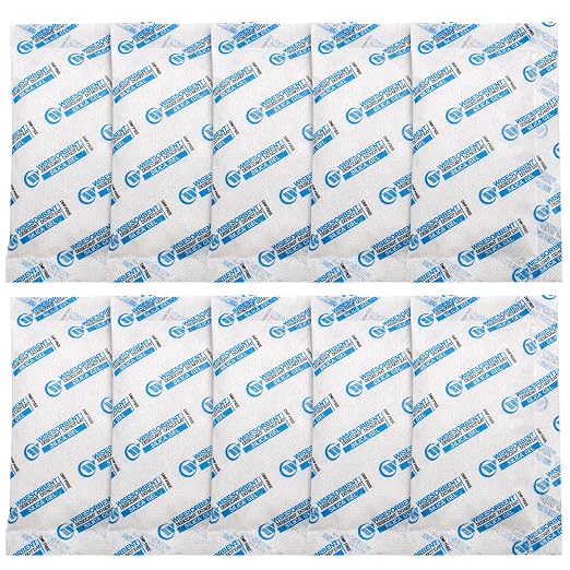 Wisesorb 30 Packs 20 Gram Silica Gel Packets, Dessicant Packs for Storage, Moisture Absorber Bag, Humidity Packs