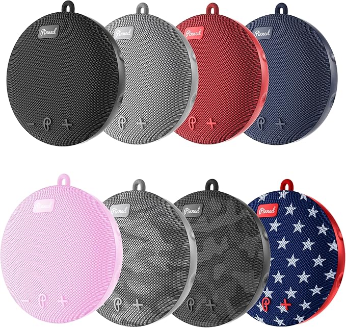 Pinned 2.0 Dart Magnetic Speaker - USB-C Rechargeable, 10+ Hour Battery, IPX7 Waterproof, Bluetooth 5.0 with Carabiner - Bluetooth Speakers - Golf Gifts for Men - Magnetic Golf Cart Speakers - Pink