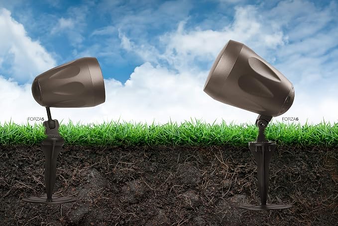 OSD Audio Forza 6 Landscape Kit (Single) 6.5" Pendant Speaker w/In-Ground Stake/Mountable Bracket Included, IP66 Rated