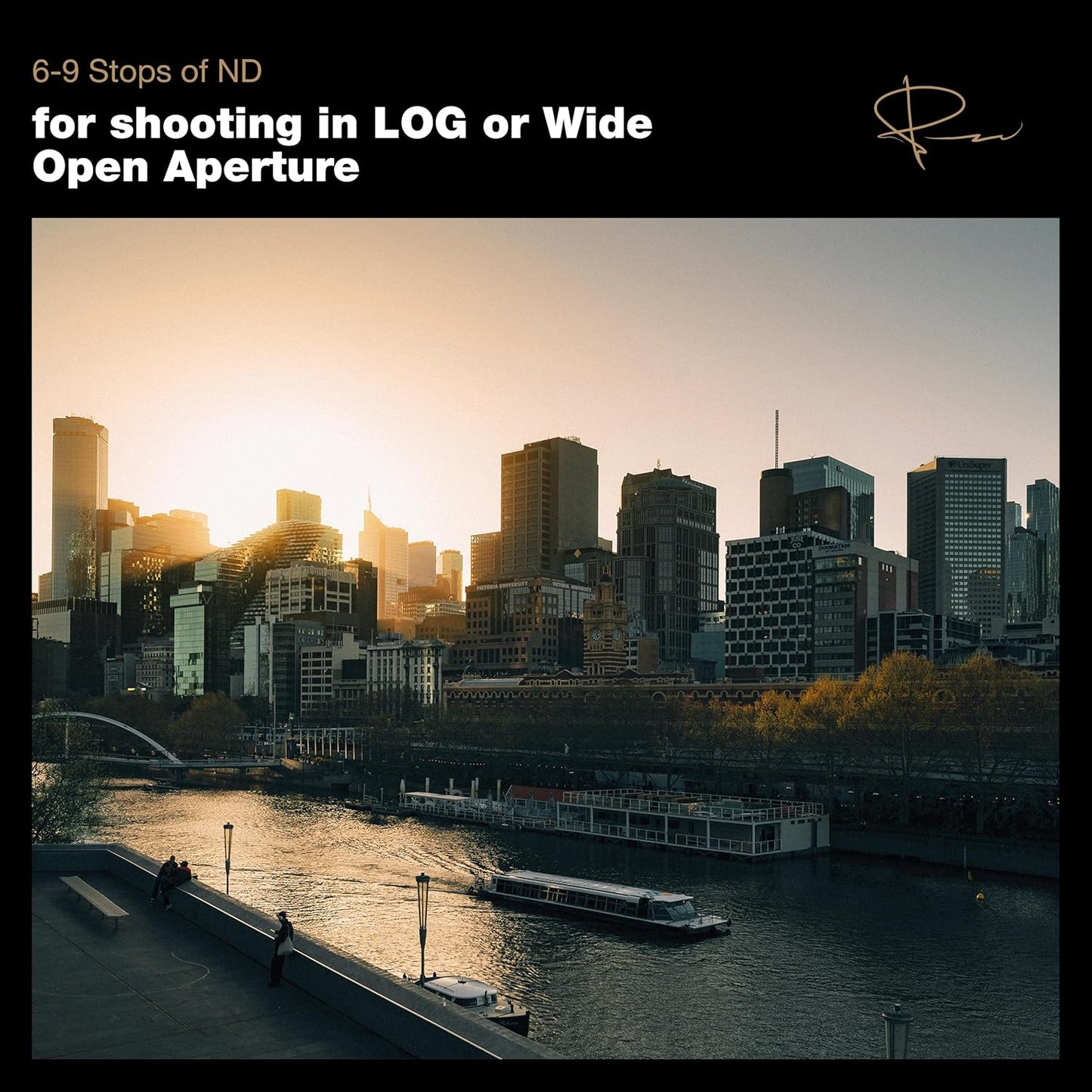 PolarPro 77mm Peter McKinnon Mist VND Camera Filter - 6-9 Stop Variable Neutral Density Lens Filter for DSLR/Mirrorless Pro Video – for Cinematic Shutter Speed Control + Diffusion