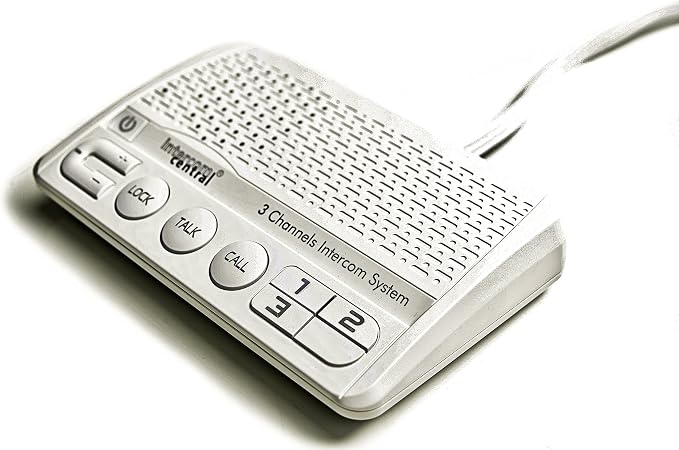 GROUND wire Power-line 3 CHANNELS Intercom System, Two Stations Set.
