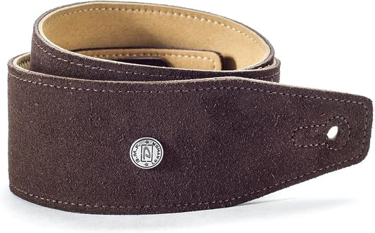 Dunlop BMF Suede Strap Mahogany