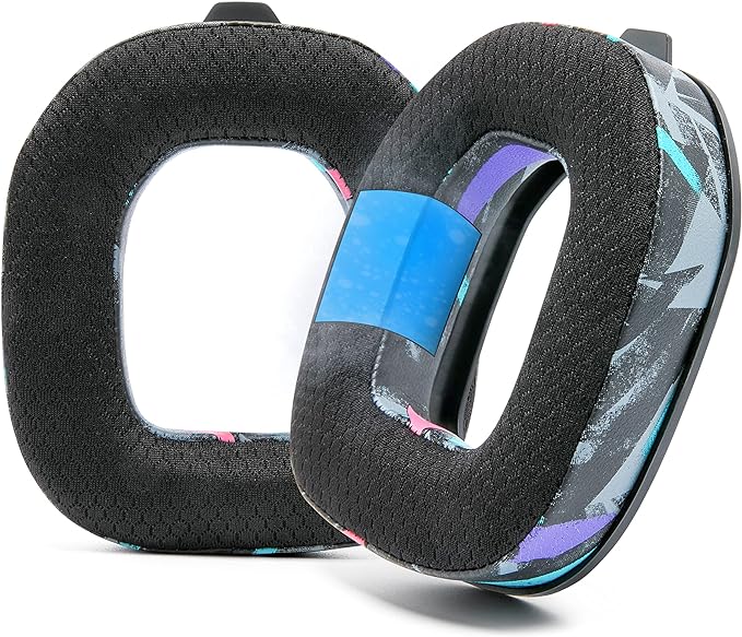WC Freeze A50 - Cooling Gel Replacement Earpads for Astro A50 Gen 4, Gen 5 and A50X Only, Made by Wicked Cushions, Improved Durability, Thickness and Sound Isolation | 90's Black