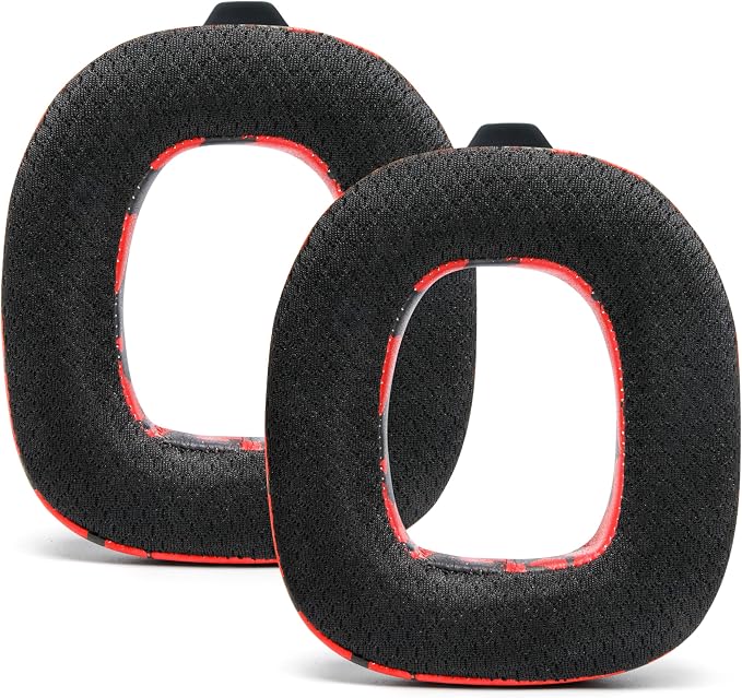WC Freeze A50 - Cooling Gel Replacement Earpads for Astro A50 Gen 4, Gen 5 and A50X Only, Made by Wicked Cushions, Improved Durability, Thickness and Sound Isolation | Red Camo