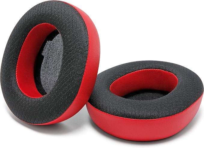 WC Freeze Nova Pro Wireless - Cooling Gel Earpads for Arctis Nova Pro Wireless, Nova Elite & Nova Pro Omni (Doesn’t Fit Other Models), by Wicked Cushions, Extra Thick & Comfortable | Red