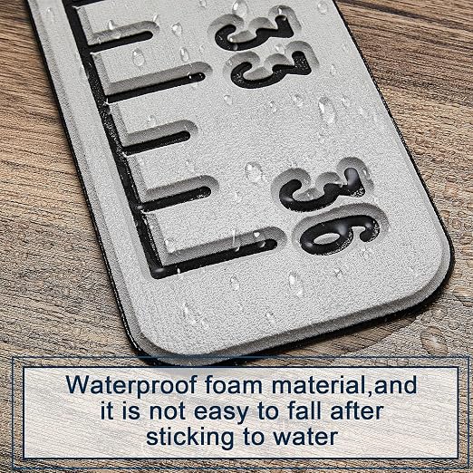 Foam Fish Ruler Fish Size Measuring Tape Measuring Board Tool Adhesive Accessory Marinetool for Boats Sailboats Yachts Kayaks(36 Inch)