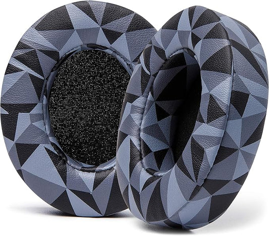WC Wicked Cushions Replacement Ear Pads for Beats Studio 2 & 3 (B0501, B0500) Wired & Wireless | Does NOT Fit Beats Solo | Softer PU Leather, Enhanced Foam & Stronger Adhesive | Geo Grey