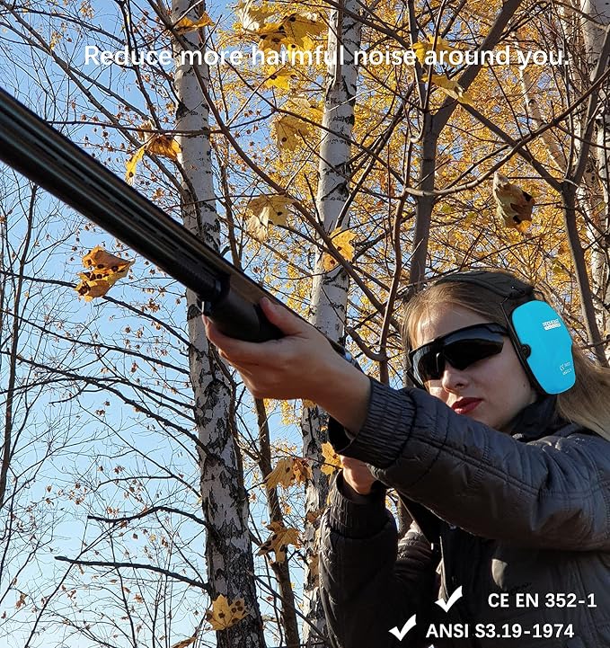 PROHEAR Ear Protection Safety Earmuffs for Shooting Noise Reduction Slim Hearing Protector