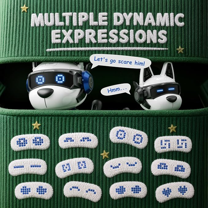 Smart Robot Dog, 2.4GHz Remote Control Robot Dog Toys for Kids 5-7 8-12, Voice & APP Control, Interactive Realistic Robot Puppy Toys for 5 6 7 8 9 10 11 12 Year Old Boys, Birthday Boy Girl Gift