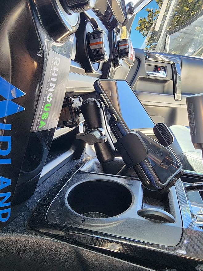The Original Stubby Smash Phone Mount Kit w/Basic Phone Holder for 5th Gen 4Runners | 1" RAM Compatible Ball Mount for Dashboard Cubby | 5th Generation 4Runner Phone Holder | Made in the USA