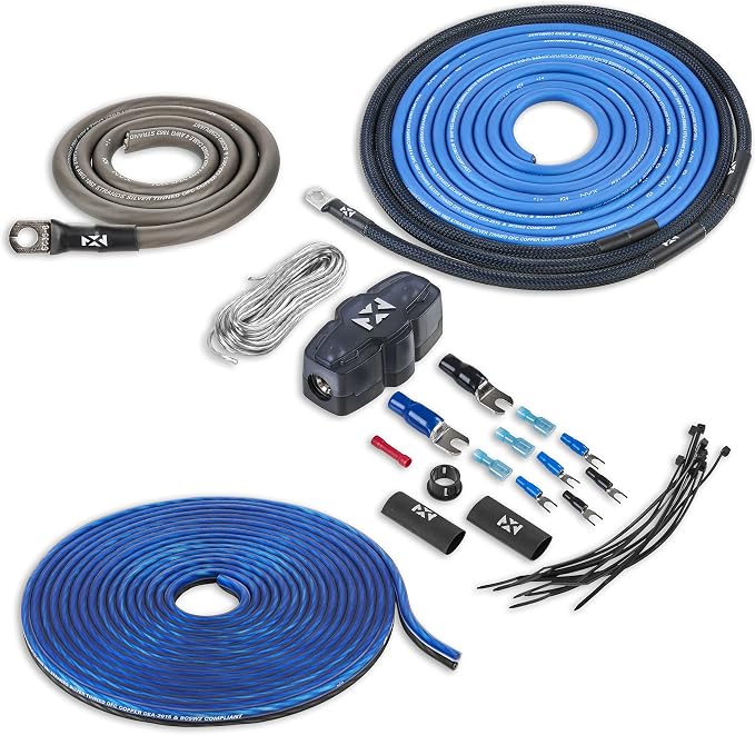 NVX True 4 Gauge AWG 100% OFC Amplifier Wiring Kit Without RCA Cable - XAPK4