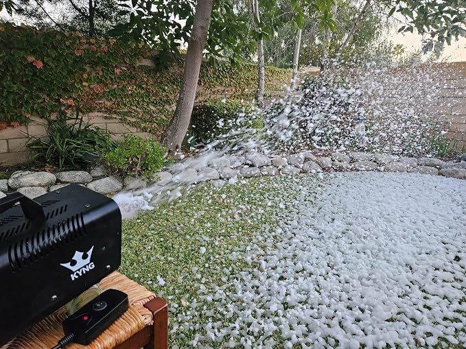 KYNG Snow Machine 650W Wired Remote Snow Maker Snowflake Maker for DJ Parties, Christmas, Holidays, Parties