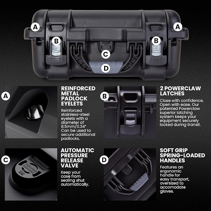 NANUK 915 DJI™ Mini 5 Pro Fly More Combo Plus - Waterproof Hard Case with Drone Foam Insert, Crushproof, Portable Travel Case, Made in Canada - Black (15.8" x 12.1" x 6.8")