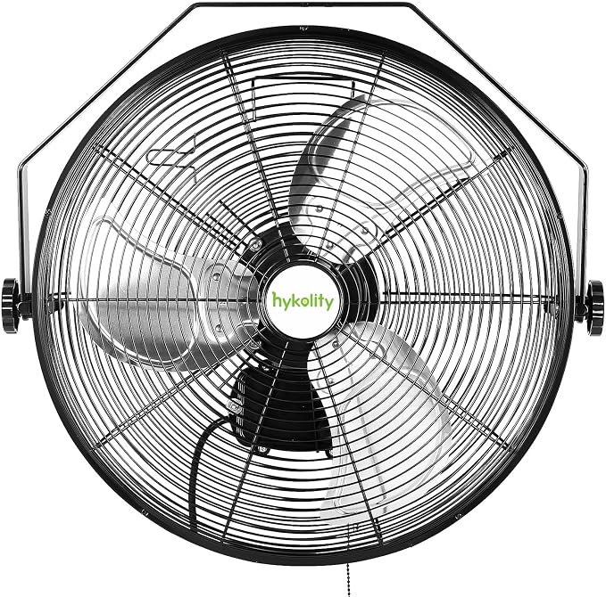 hykolity 5400 CFM 20 in. Outdoor Wall Mount Fan, 3-Speed Industrial Grade High Velocity Outdoor Fans, Waterproof Wall Fan for Patio, Garage, Commercial, and Gazebo - UL Listed