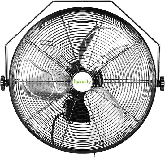 hykolity 5400 CFM 20 in. Outdoor Wall Mount Fan, 3-Speed Industrial Grade High Velocity Outdoor Fans, Waterproof Wall Fan for Patio, Garage, Commercial, and Gazebo - UL Listed