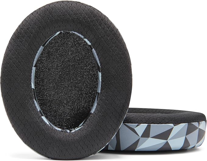 WC Freeze HD6XX - Cooling Gel Earpads for Sennheiser HD6XX, HD58X, HD600, HD650, HD660S, HD660S2, HD580, HD565 & More, Made by Wicked Cushions | Extra Comfortable and Cool | Geo Grey