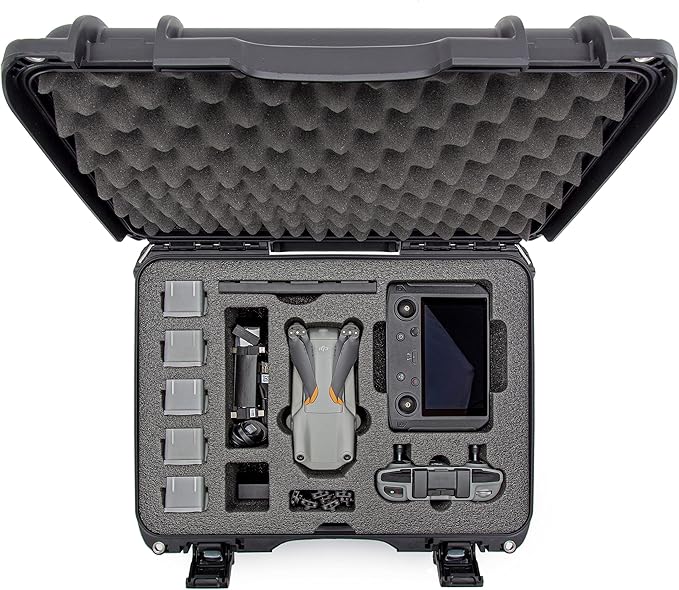 Nanuk Waterproof Hard Case with Foam Insert for DJI Air 2S Fly More Combo & Smart Controller - Graphite 925-MAVIA2S7