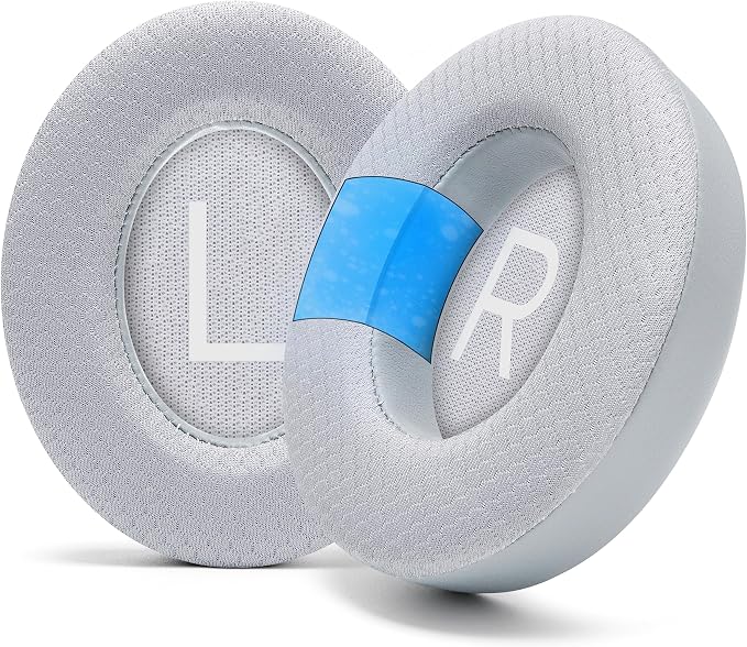 WC Freeze NC700 - Cooling Gel Ear Pads for Bose Noise Canceling 700 Headphones | Breathable Sports Fabric, Cooling Gel, Extra Thick & Cooler for Longer | Silver