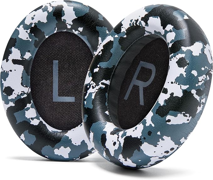 WC Wicked Cushions Upgraded Replacement Ear Pads for Bose 700 Noise Cancelling Headphones (NC700) - Softer PU Leather, Luxurious Memory Foam, Added Thickness, Extra Durable Ear Cushions | Snow Camo