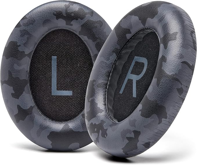 WC Wicked Cushions Upgraded Replacement Ear Pads for Bose 700 Noise Cancelling Headphones (NC700) - Softer PU Leather, Luxurious Memory Foam, Added Thickness, Extra Durable Ear Cushions | (Black Camo)