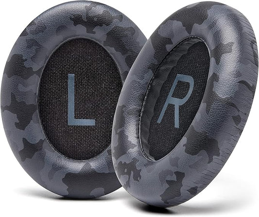 WC Wicked Cushions Upgraded Replacement Ear Pads for Bose 700 Noise Cancelling Headphones (NC700) - Softer PU Leather, Luxurious Memory Foam, Added Thickness, Extra Durable Ear Cushions | (Black Camo)