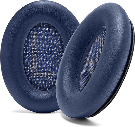 WC PadZ QC45 - Earpads for Bose QuietComfort 45 / QuietComfort Se/QuietComfort Wireless, Made by Wicked Cushions | Extra Thick Cushion | Premium Durable Stitching | Midnight Blue
