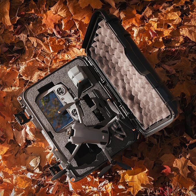 NANUK 915 DJI™ Mini 5 Pro Fly More Combo Plus - Waterproof Hard Case with Drone Foam Insert, Crushproof, Portable Travel Case, Made in Canada - Graphite (15.8" x 12.1" x 6.8")