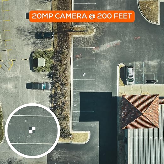 Sky High Bull's-Eye 24"x24" Drone Ground Control Point GCP with Adhesive Backing for Roadways & Pavement - Black/White Aerial Target for Mapping/Surveying (6 Pack) | Pix4D & DroneDeploy Compatible
