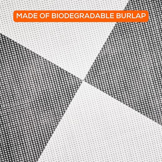 Sky High Bull's-Eye (48"x48") XL Degradable Drone Ground Control Point GCP with 30 Staples (Black/White Iron Cross) | Aerial Targets for Drone Mapping & Surveying | Compatible with DroneDeploy & Pix4D