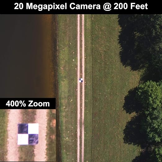 Sky High Bull's-Eye (48"x48") Drone Ground Control Point GCP - UAV Aerial Target for Mapping & Surveying (6 Pack) | Center Passthrough (Black/White Markers) | Pix4D & DroneDeploy Compatible
