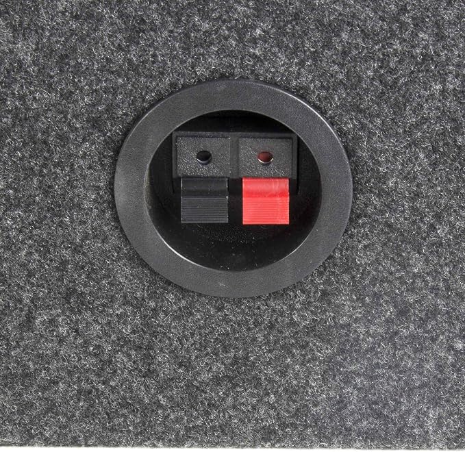 Q Power 10 Inch Single Slim Truck Shallow Sealed Subwoofer Box Sub Enclosure