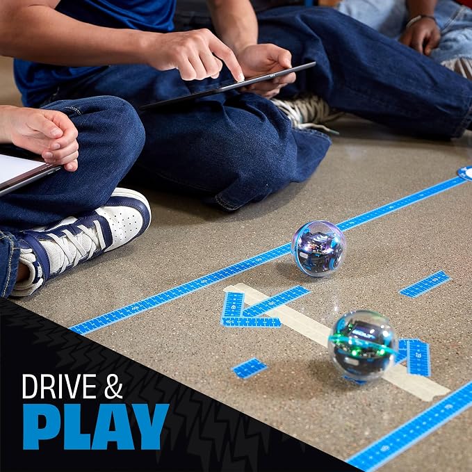 Sphero Bolt+ Coding Robot | Program with Draw, Blocks, Python & JavaScript, Animated LCD Screen, Ages 8+, Durable, Qi Charging, Waterproof