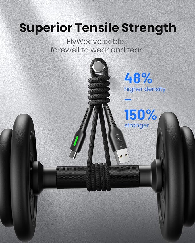 INIU USB C to USB C Cable, 100W [2-Pack 6.6ft] PD 5A Fast Charging Type C to Type C Cable & USB C Cable, [5 Pack 3.1A] QC 3.0 Fast Charging USB Type C Cable, (3.3+3.3+6+6+10ft)