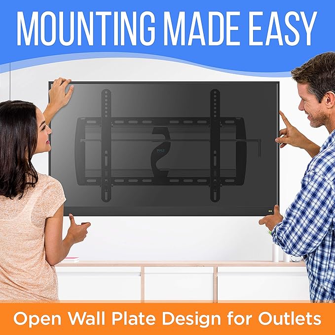 Pyle Tilting Wall Mount - Heavy Duty Universal Flat Screen TV Wall Mount - Mounts 26-52" LED/LOLED & Plasma TVs - Medium Tilt, VESA Mounting, 110 lbs Weight Capacity PYWM24