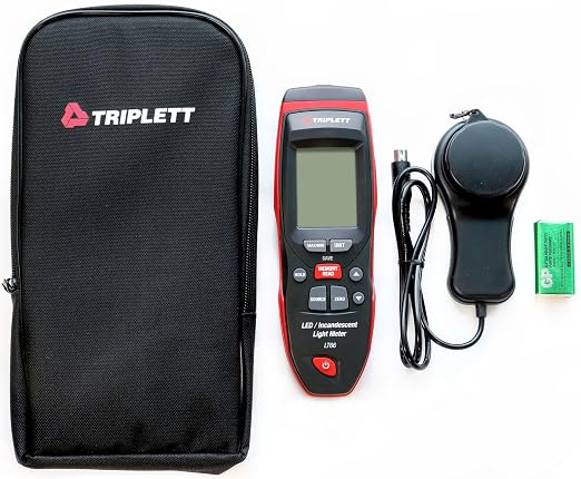 Triplett LT66 Digital LED/Incandescent Light Meter, up to 40,000 Fc