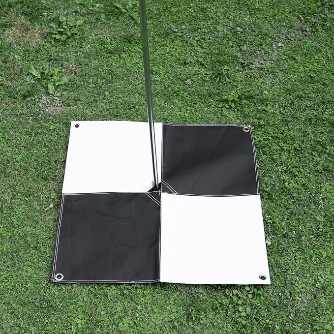 10 Pack Drone Ground Control Point GCP, 24"x24" Black/WhiteMarkers UAV Aerial Target for Mapping & Surveying
