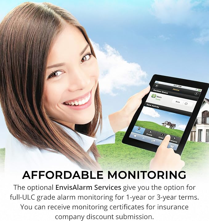 EyezOn Envisalink EVL-4EZR IP Security Interface Module for DSC and Honeywell (Ademco) Security Systems, Compatible with Alexa
