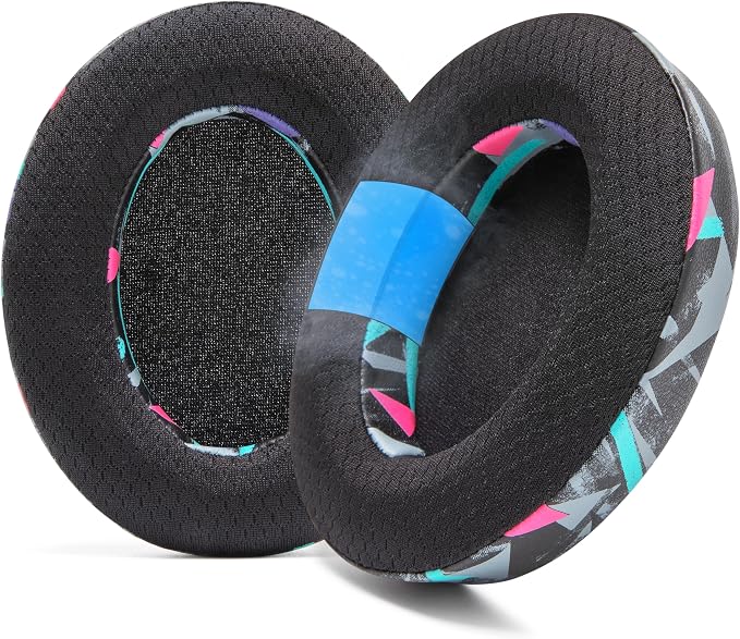 WC Freeze HD6XX - Cooling Gel Earpads for Sennheiser HD6XX, HD58X, HD600, HD650, HD660S, HD660S2, HD580, HD565 & More, Made by Wicked Cushions | Extra Comfortable and Cool | 90's Black