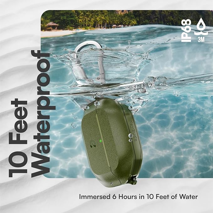 Keybudz for Waterproof AirPods Pro 3 Case with Lock - IP68 Waterproof and Dust Proof, Shockproof Protector, Heavy Duty Rugged Protection, Drop Proof Hard Cover for AirPods Pro 3rd Gen (Forest Green)
